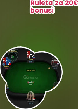 Poker za 20€ bonusi